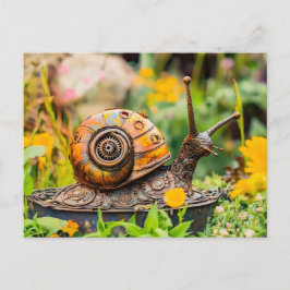 Metal Snail Garden Ornament ポストカード