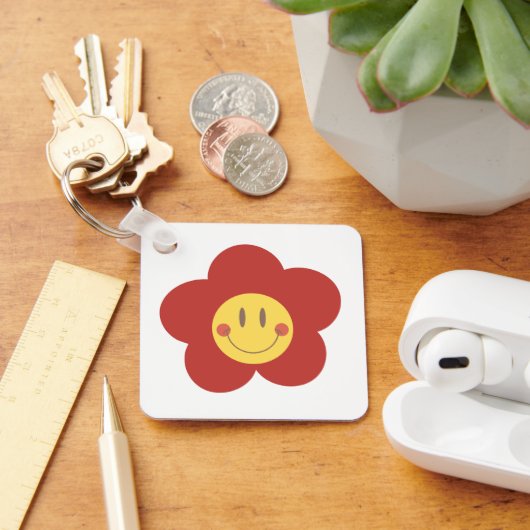  Metal Square Keychain キーホルダー (デスク)