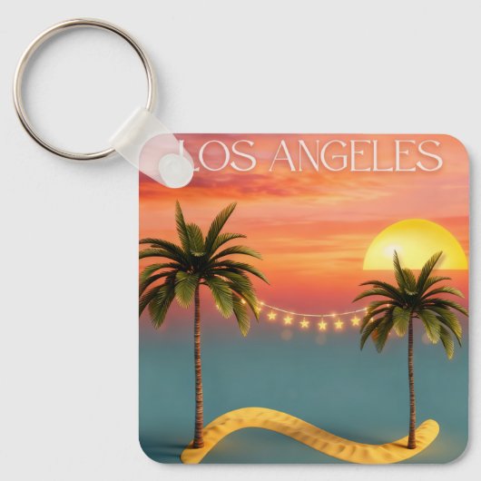 Metal Square Keychain キーホルダー (正面)