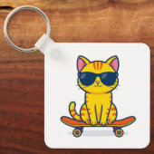 Metal Square Keychain  キーホルダー (正面)