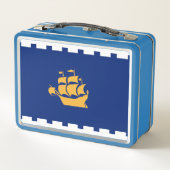 Metal Stainless Lunchbox with flag of Quebec City メタルランチボックス (裏面)