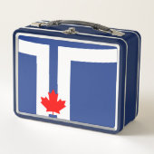Metal Stainless Lunchbox with flag of Toronto メタルランチボックス (正面)