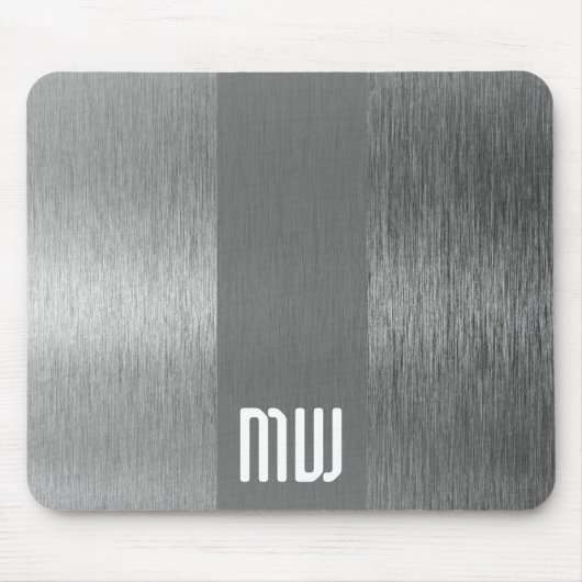 Metal Stripe Monogram マウスパッド (正面)