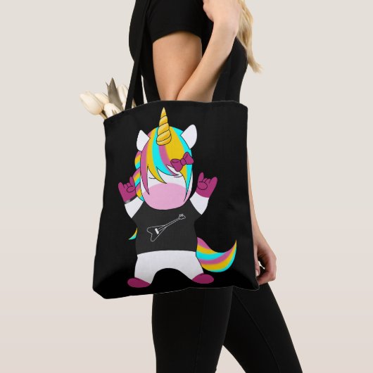 Metal Unicorn トートバッグ (クローズアップ)