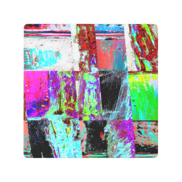 Metal Wall Art – Abstract Grid メタルプリント