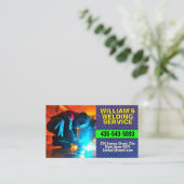 Metal Work Services | Metal Fabrication & Welding 名刺 (スタンド正面)