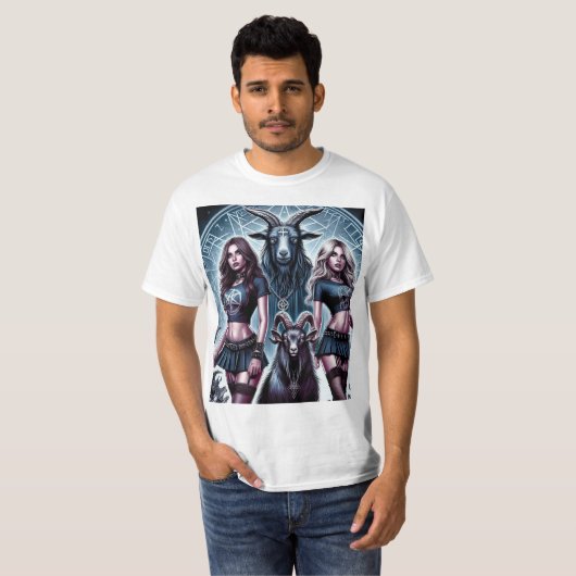 Metaleras junto a Satán Tシャツ (正面フル)