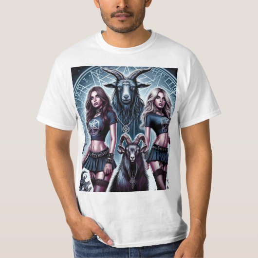 Metaleras junto a Satán Tシャツ (正面)