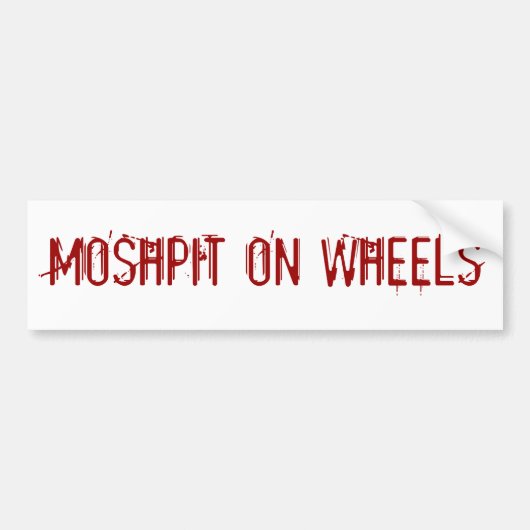 Metalheadのバンパーステッカー バンパーステッカー (正面)