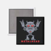 Metalhead - Heavy Metal Robot Devil -文字 マグネット (正面/裏面)