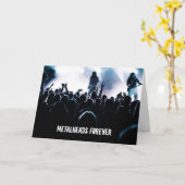 Metalheads Forever Heavy Metal誕生日カード カード (黄色い花)