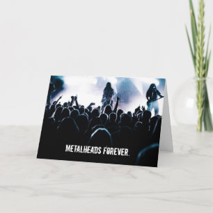 Metalheads Forever Heavy Metal誕生日カード カード