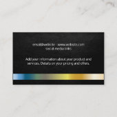 Metalicカラー 名刺 (裏面)