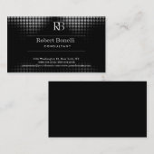 Metalic Gray Monogram名刺 名刺 (正面/裏面)