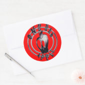 Metalicappleskull_trans カスタマイズ -  ラウンドシール (封筒)