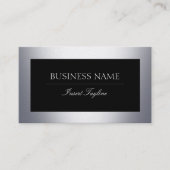 Metallの黒 名刺 (正面)