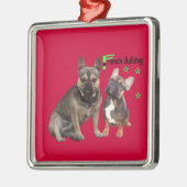 Metall Ornament französische Bulldoggen メタルオーナメント (左)