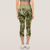 Metallic Abstract 101 Bronze Capri Leggings カプリレギンス (裏面)