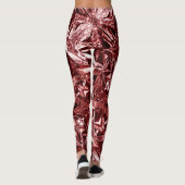 Metallic Abstract 101 Deep Pink Leggings レギンス (裏面)