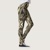 Metallic Abstract 101 Sepia Leggings レギンス (右)
