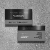 Metallic and concrete texture  名刺