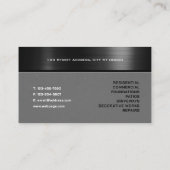 Metallic and concrete texture  名刺 (裏面)