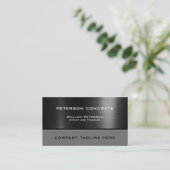 Metallic and concrete texture  名刺 (スタンド正面)