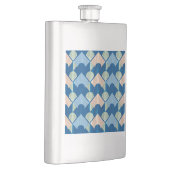 Metallic blue geometric diamond shapes フラスク (右)