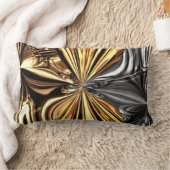 Metallic Bow Liquid Knotting Pillow ランバークッション (ブランケット)