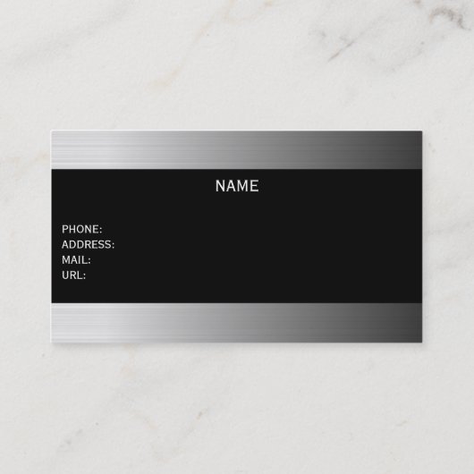metallic businesscard 名刺 (裏面)