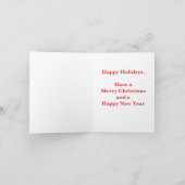 Metallic Christmas シーズンカード (内部)