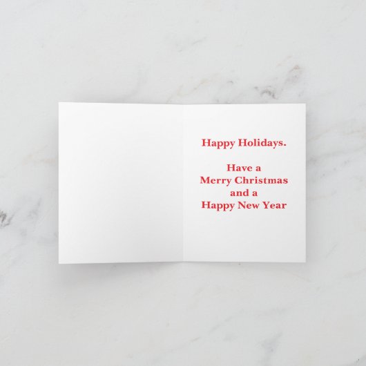 Metallic Christmas シーズンカード (内部)