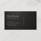 Metallic Executive Transport Black & Gold 名刺 (裏面)