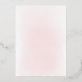 metallic floral Holy cross Confirmation 箔招待状 (裏面)