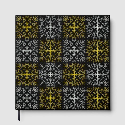 Metallic flower tile abstract ゲストブック (正面)