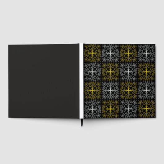 Metallic flower tile abstract ゲストブック (全面)