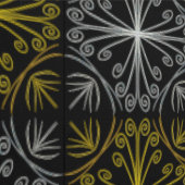 Metallic flower tile abstract 壁紙 (縫い目)