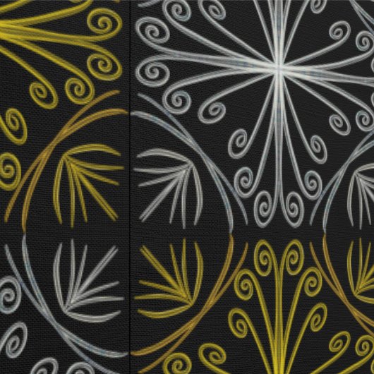 Metallic flower tile abstract 壁紙 (縫い目)