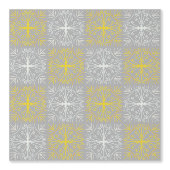 Metallic flower tile gray background 壁紙 (正面)