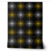 Metallic flower tile gray background 壁紙 (ほどく)