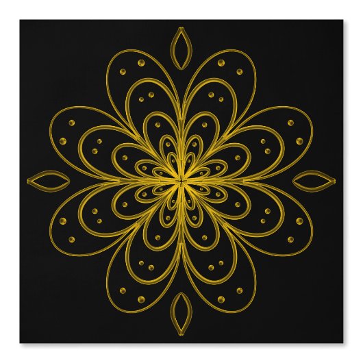 Metallic flower tile gray background 壁紙 (正面)