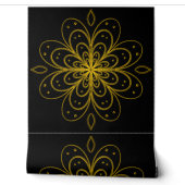 Metallic flower tile gray background 壁紙 (ほどく)