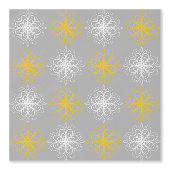 Metallic flower tile gray background 壁紙 (正面)