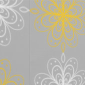 Metallic flower tile gray background 壁紙 (縫い目)