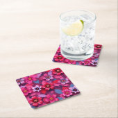  Metallic Flowers Paper Pulp Coaster Set  スクエアペーパーコースター (インサイチュ)