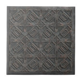 Metallic Geometric Cast Iron #7 ID1227 タイル (正面)
