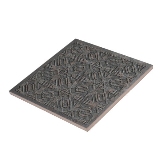 Metallic Geometric Cast Iron #7 ID1227 タイル (側面)