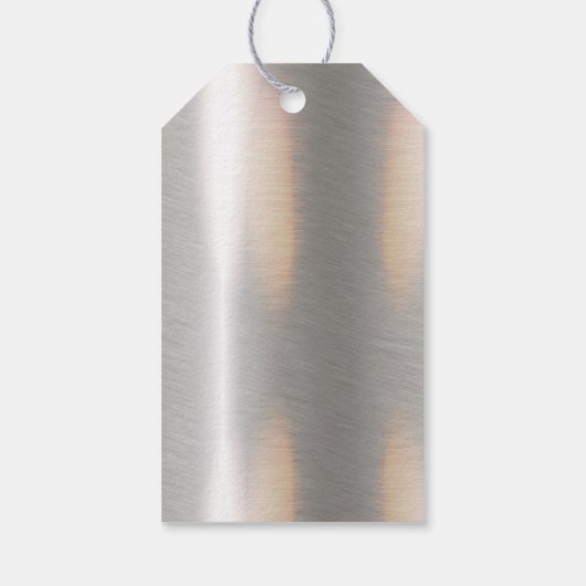 Metallic Geometric Thank You Silver/Black ID648 ギフトタグ (裏面)