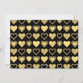 Metallic Gold Accent Hearts Valentine’s Gift シーズンカード (裏面)