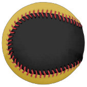 Metallic Gold and Black Custom Softball ソフトボール (正面左)